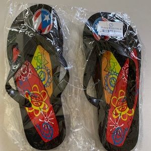 Puerto Rico flip flops (NEW)